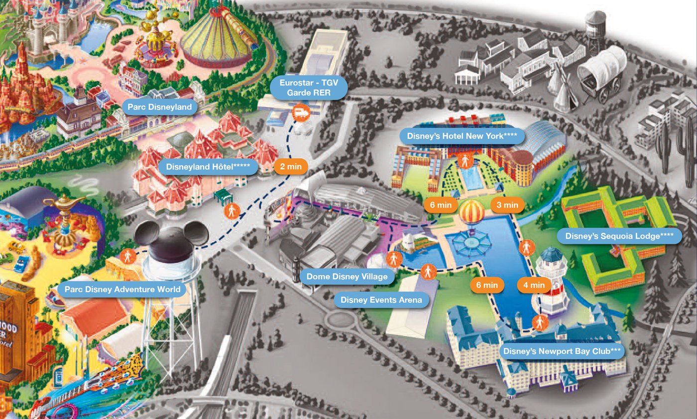 Plan du site — Disneyland Paris